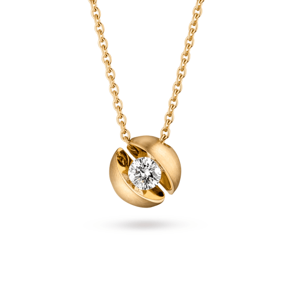 114 CALL2 30, Calla Anhänger, Gelbgold, 0,30ct