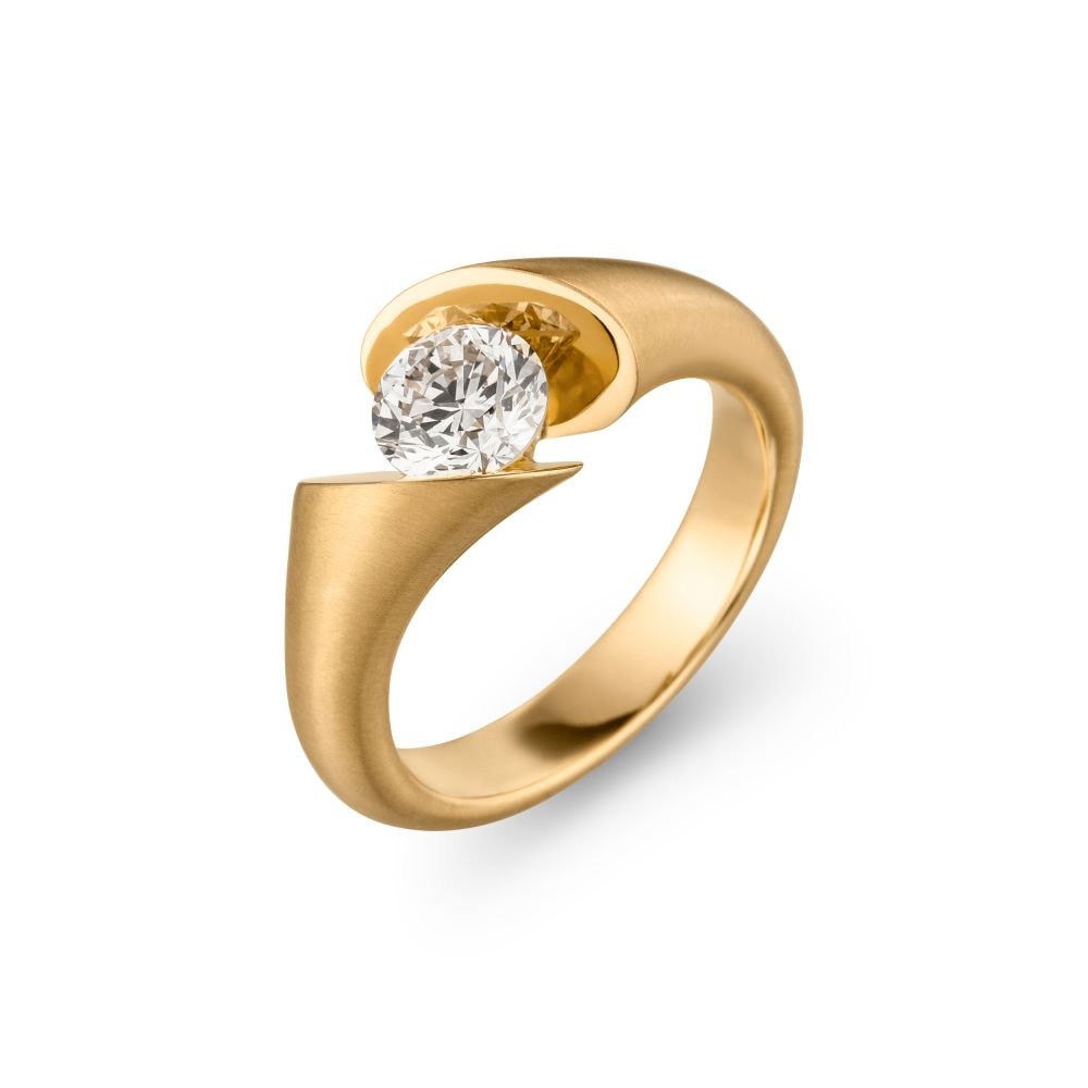 Brillantring Calla Gelbgold, 118 CALLA C0, 1,01 ct Gsi2