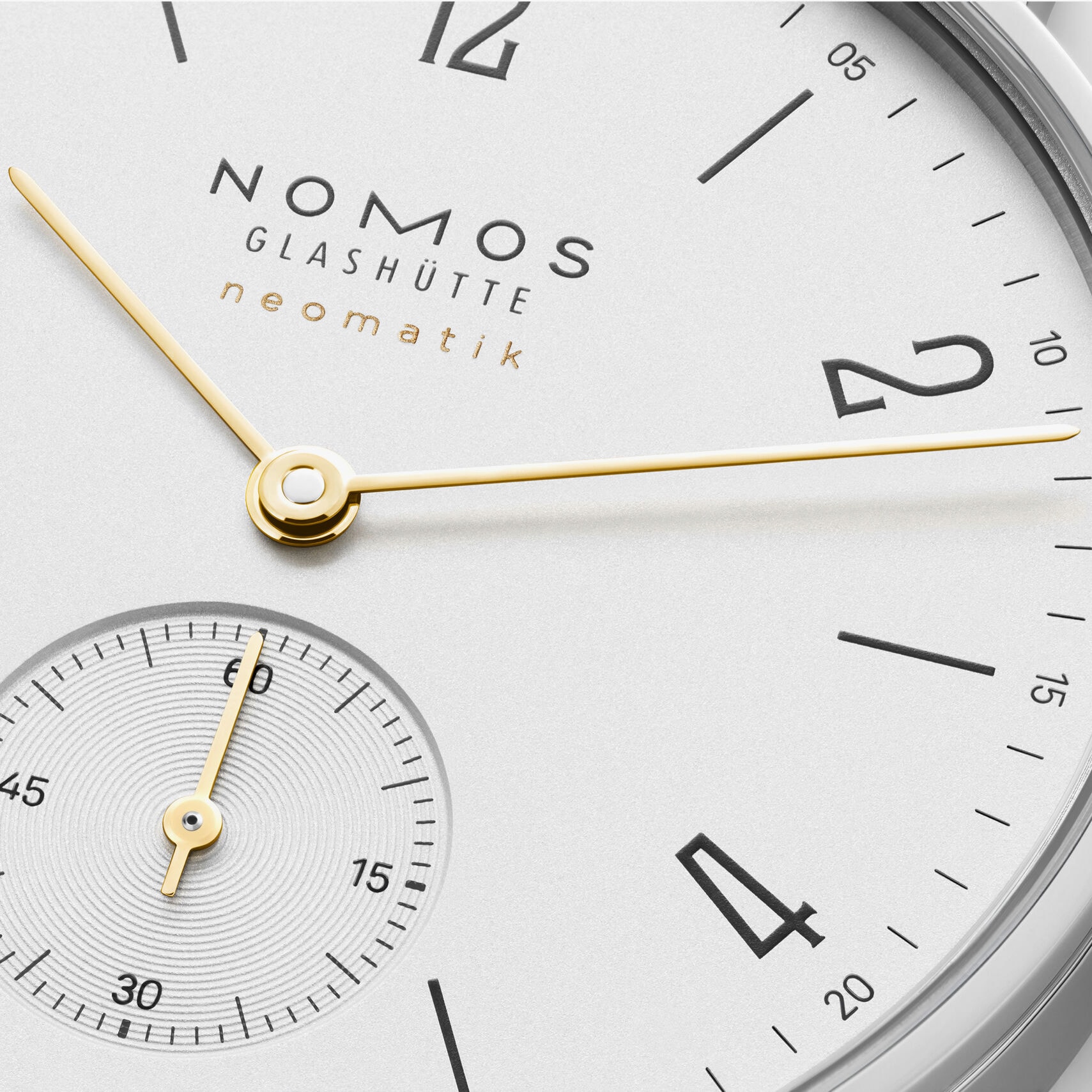 NOMOS Tangente Neomatik Doré, 192 - Zifferblatt mit goldenen Zeigern