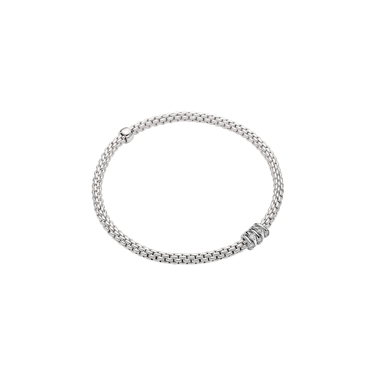 Brillant-Armband, Prima Flex'it, WG, S, 74608BX_BB_B_XBX_00S