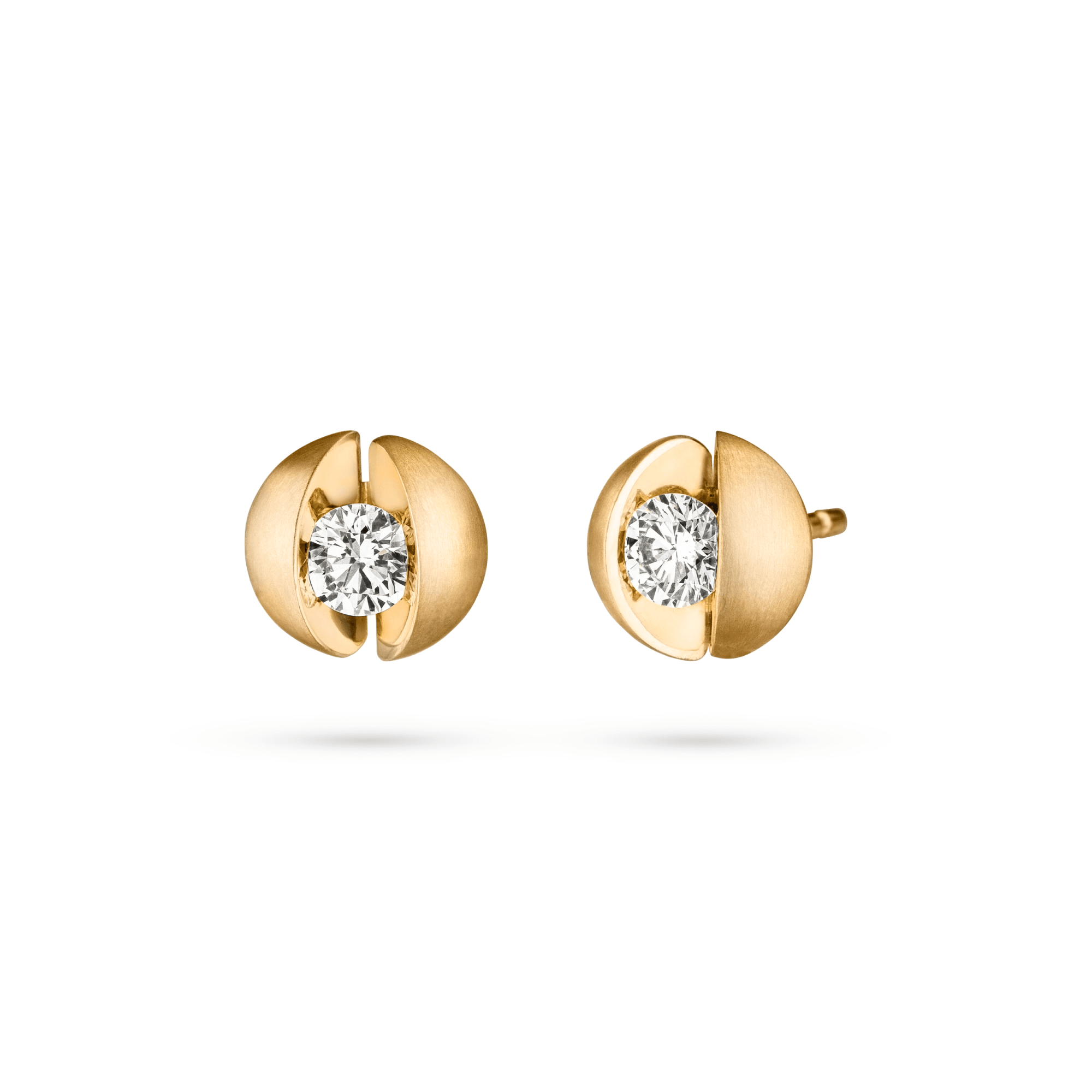 117 CALL2 23, Calla Ohrstecker, Gelbgold, 2 Brillanten je 0,235ct