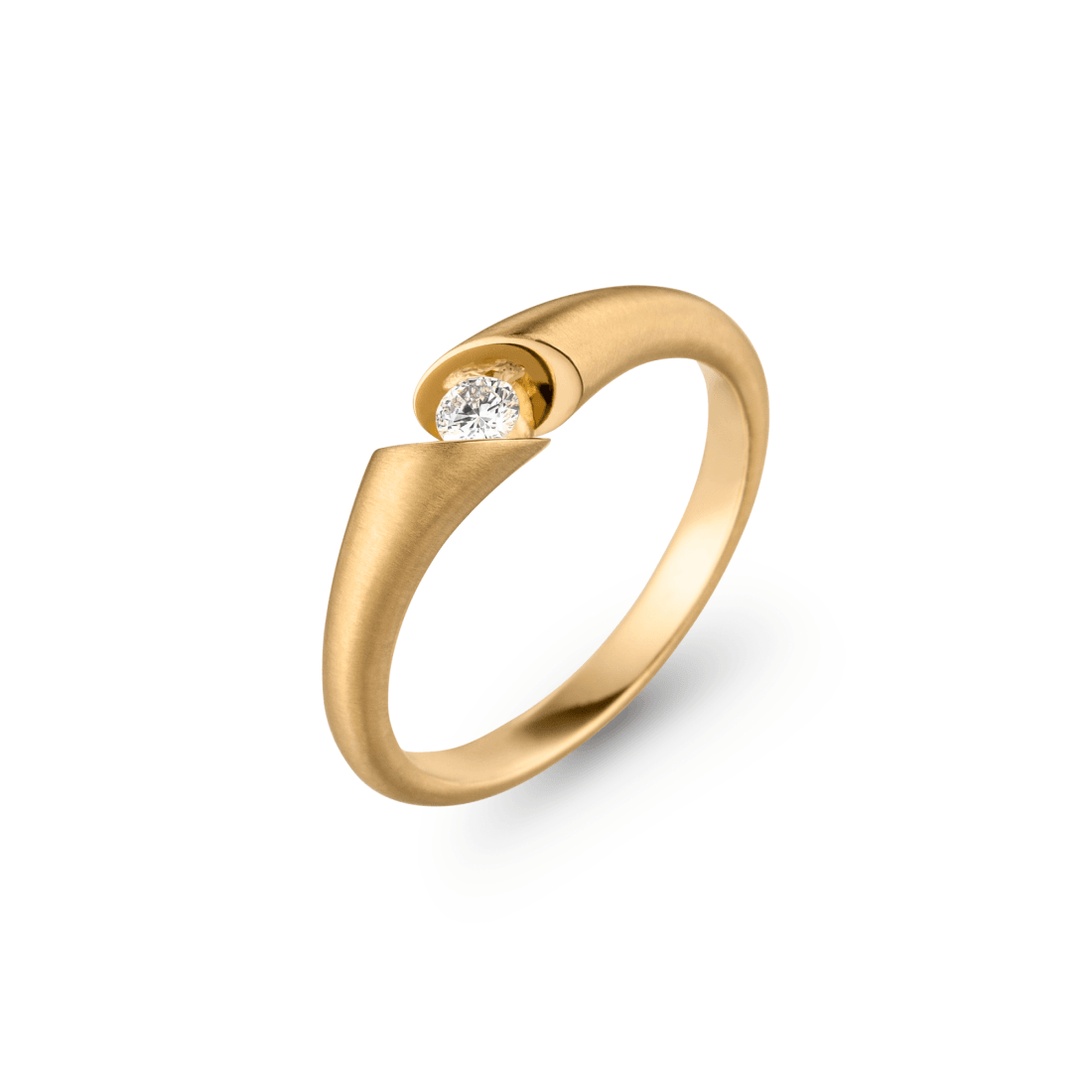 118 CALLA 10 Ring GG, 1 Br. mit 0,10 Gvs1