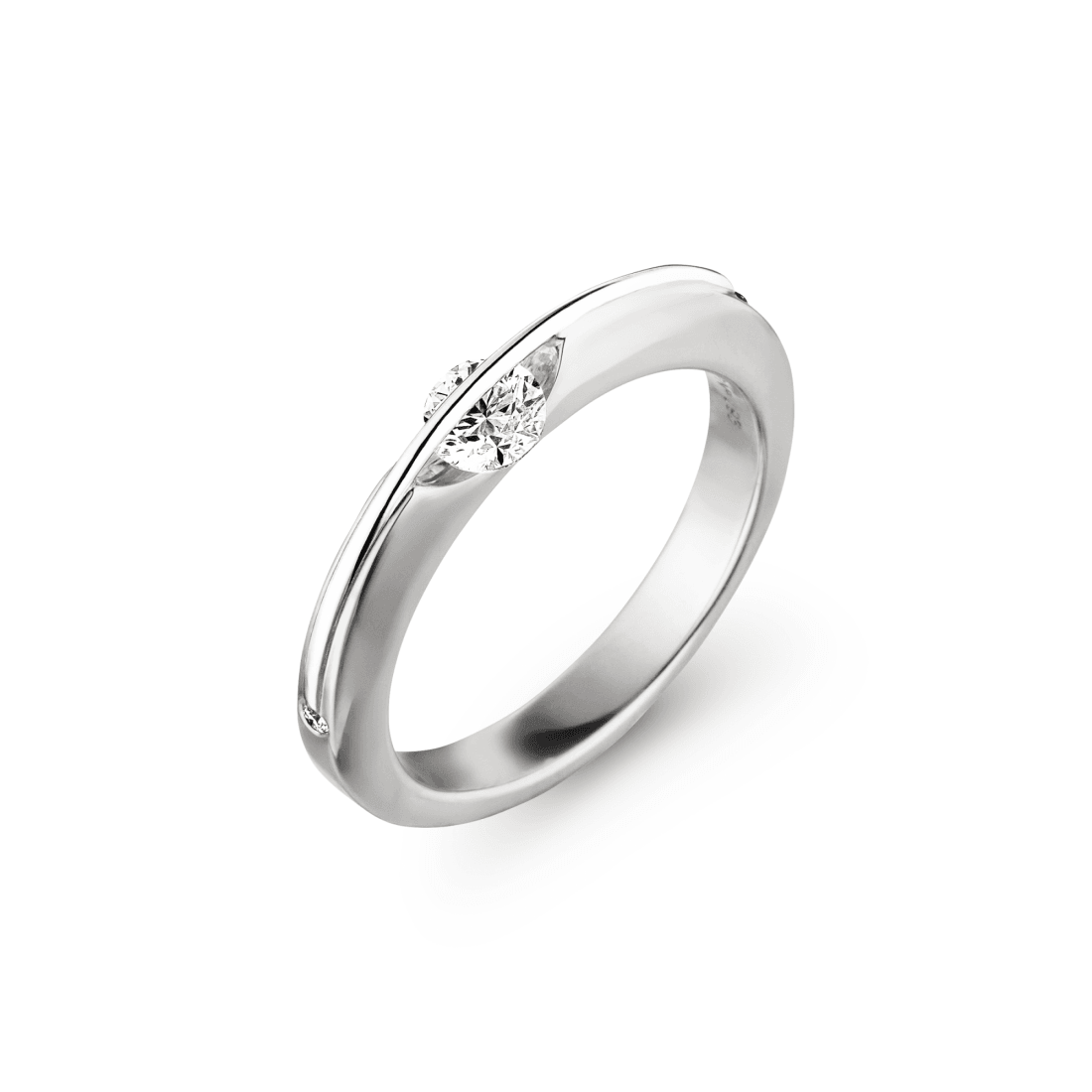 518 L1001 32 wg, 1 Brillant mit mit 0,31ct Gvvs, 2 Brillanten zus. 0,02ct Gif