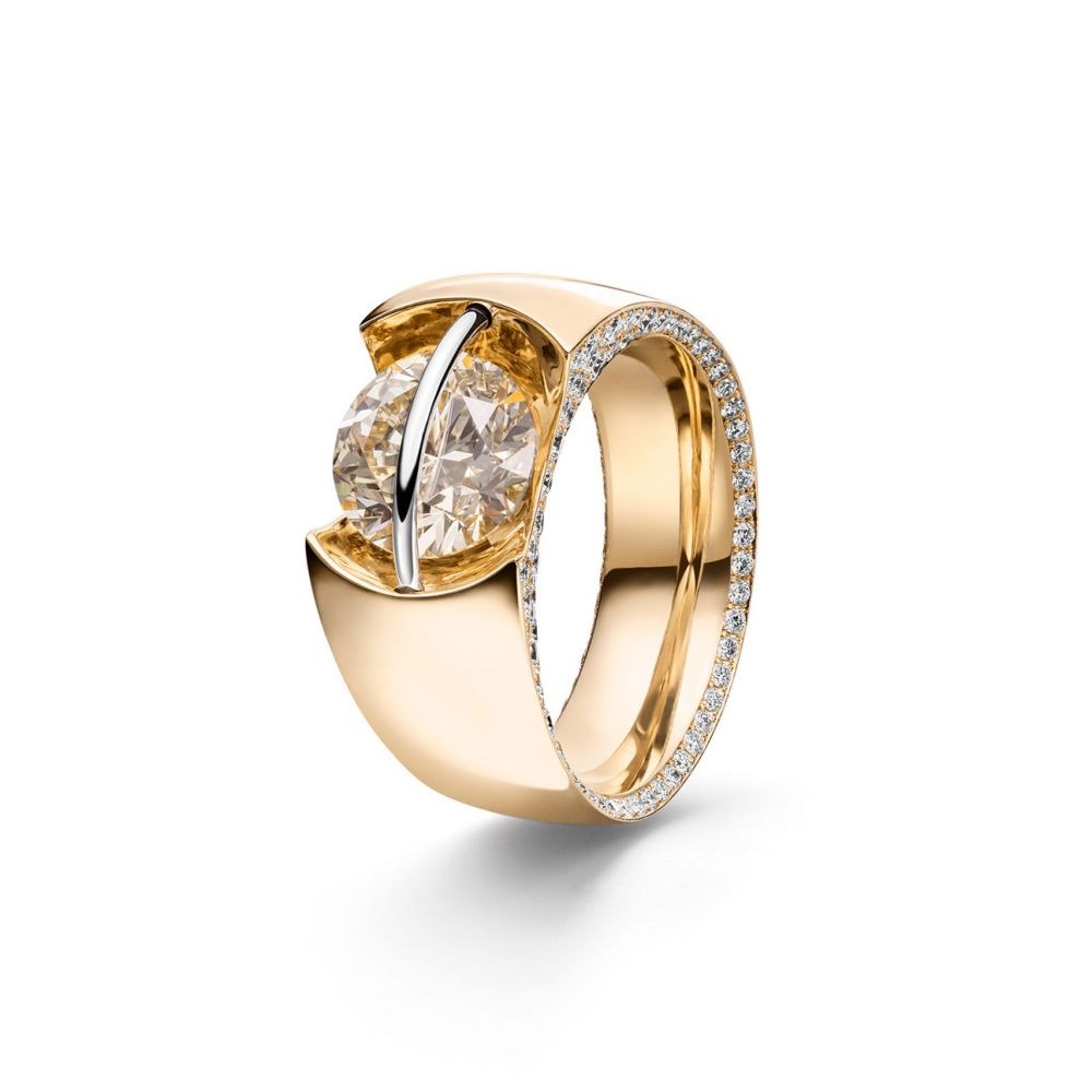 L1090 gg Liberté Ring, ab 0,50ct