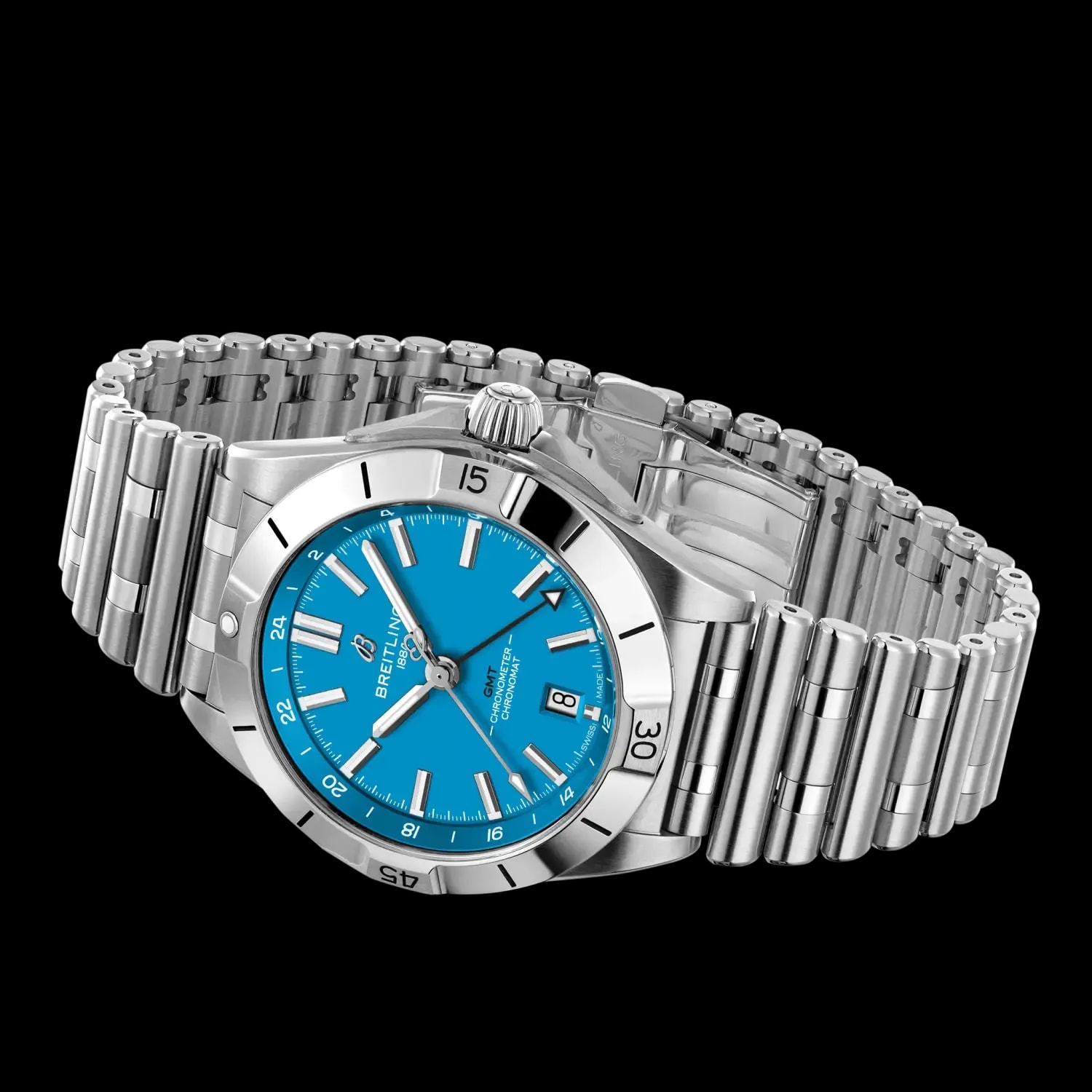 BREITLING Chronomat Automatic GMT 40 NFL Carolina Panthers Edition, A32398E11C1A1