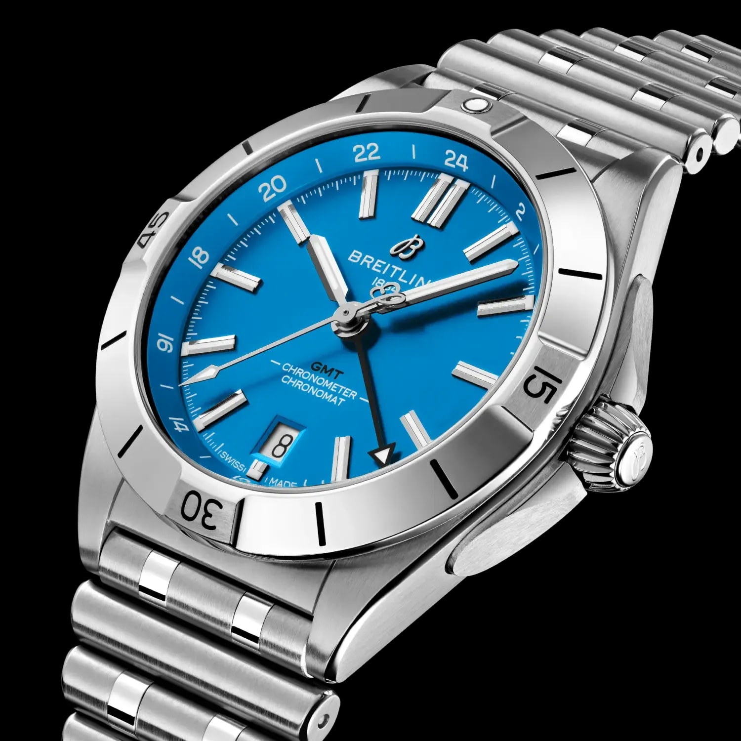 BREITLING Chronomat Automatic GMT 40 NFL Carolina Panthers Edition, A32398E11C1A1