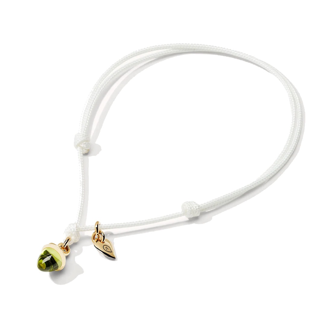 Nylonarmband 'myMIKADO' mit Peridot Minikegel, B-MM-Per-yg