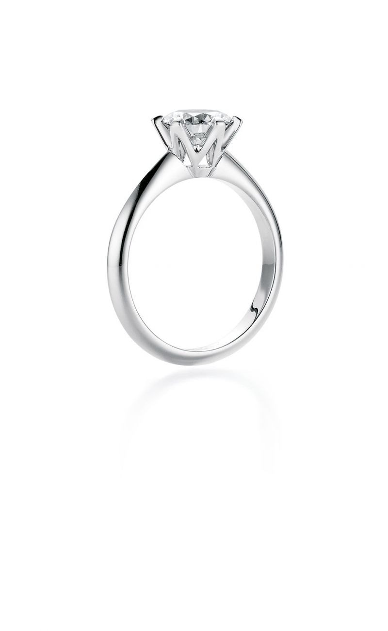Verlobungsring in Weißgold mit Diamant