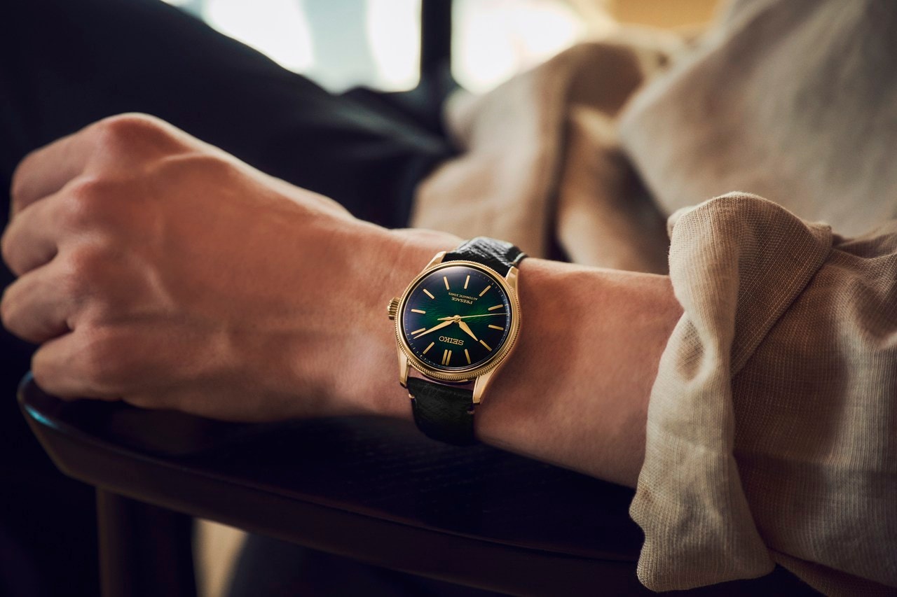 Wristshot der Seiko Presage Classic Series „Tradman’s Bonsai“, HCC009J1