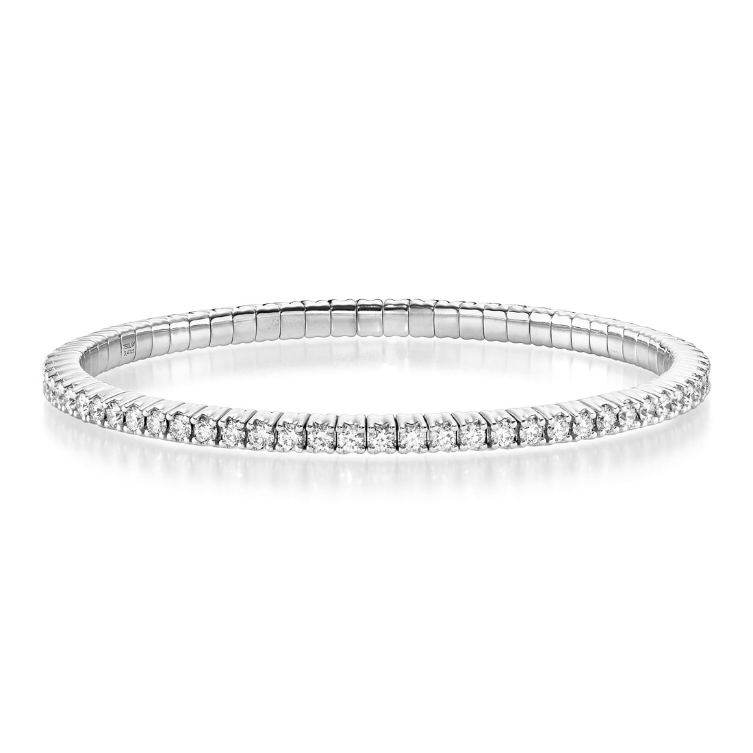 Stretcharmband, WG, Gr. S, 2,5 ct., 61-1049170-1000