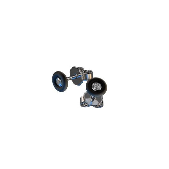 Brillant-Ohrstecker aus Kautschuk, O9001