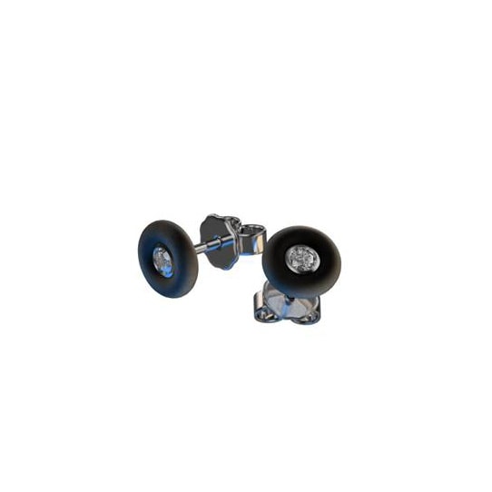 Brillant Ohrstecker aus Kautschuk, O9002