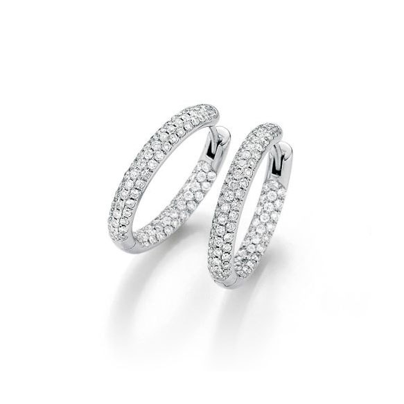 Creolen mit Diamantbesatz