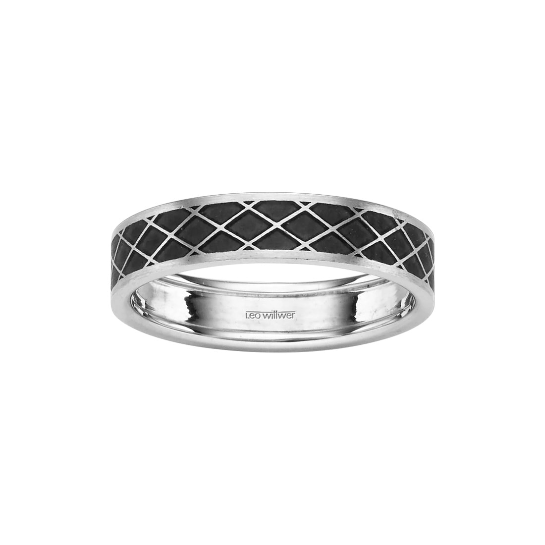 Herrenring, 14-0962471-0110, Weißgold, Kaltemaille